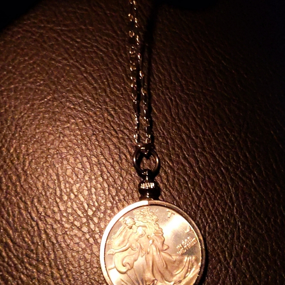 sterling Silver Necklace "18" w 1/4 Oz Silver - Picture 6 of 8